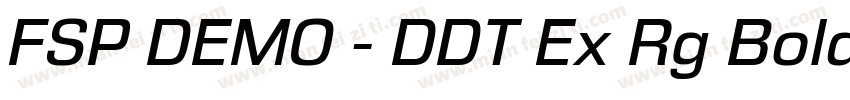 FSP DEMO - DDT Ex Rg Bold字体转换